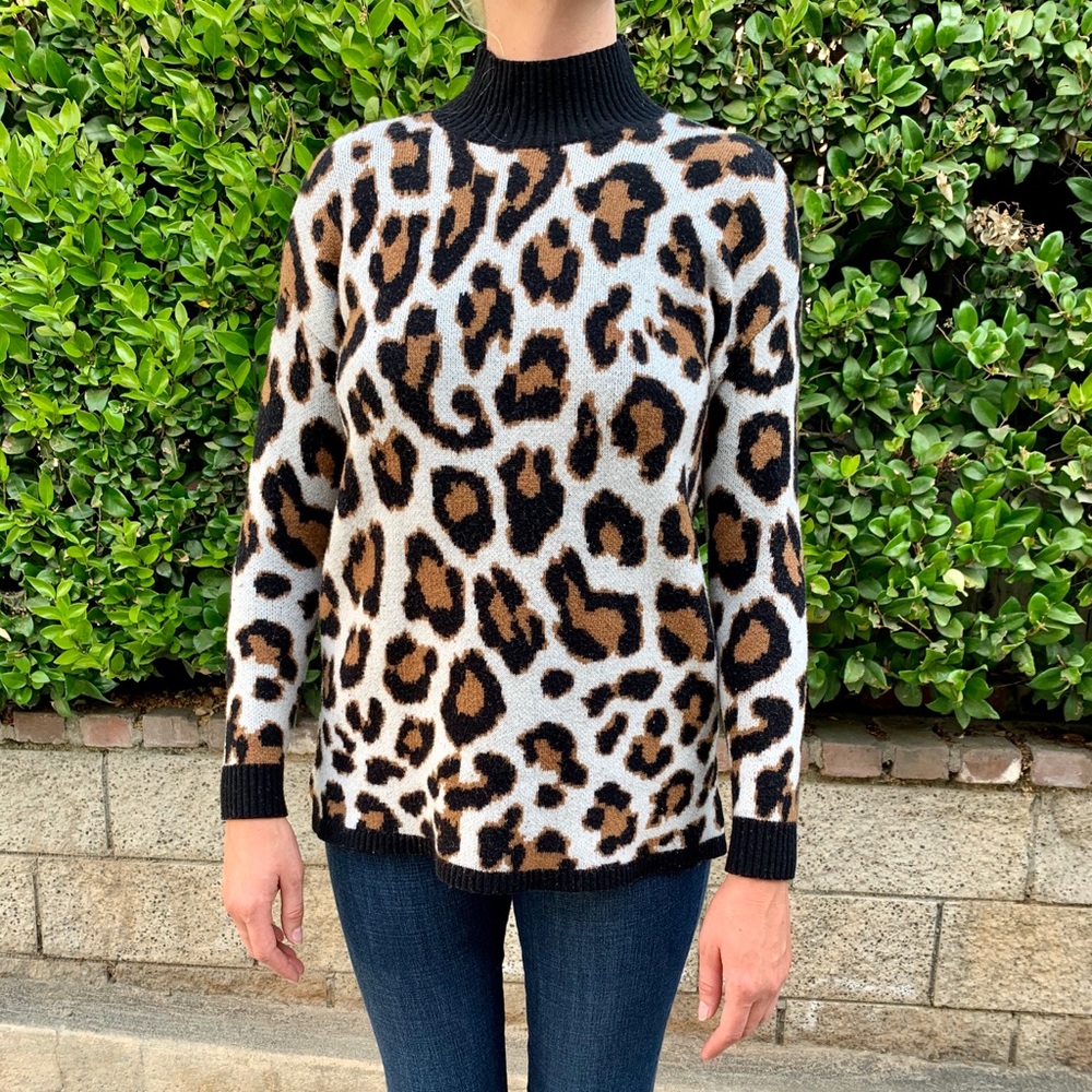 Leopard print sweater